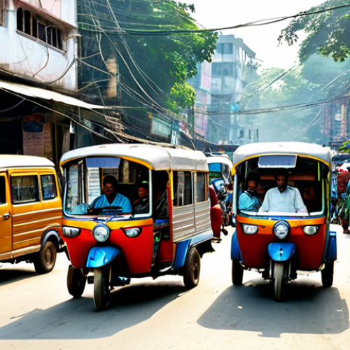 Home 14 **
A busy Dhaka street scene, penuh sesak dengan rickshaws, cars, and people in colorful saris. Street food vendors are selling traditional Bengali snacks. Bright sunlight, realistic details, cinematic lighting, *safe for work*, *appropriate content*, *fully clothed*, *professional*, *modest*, *family-friendly*.
**