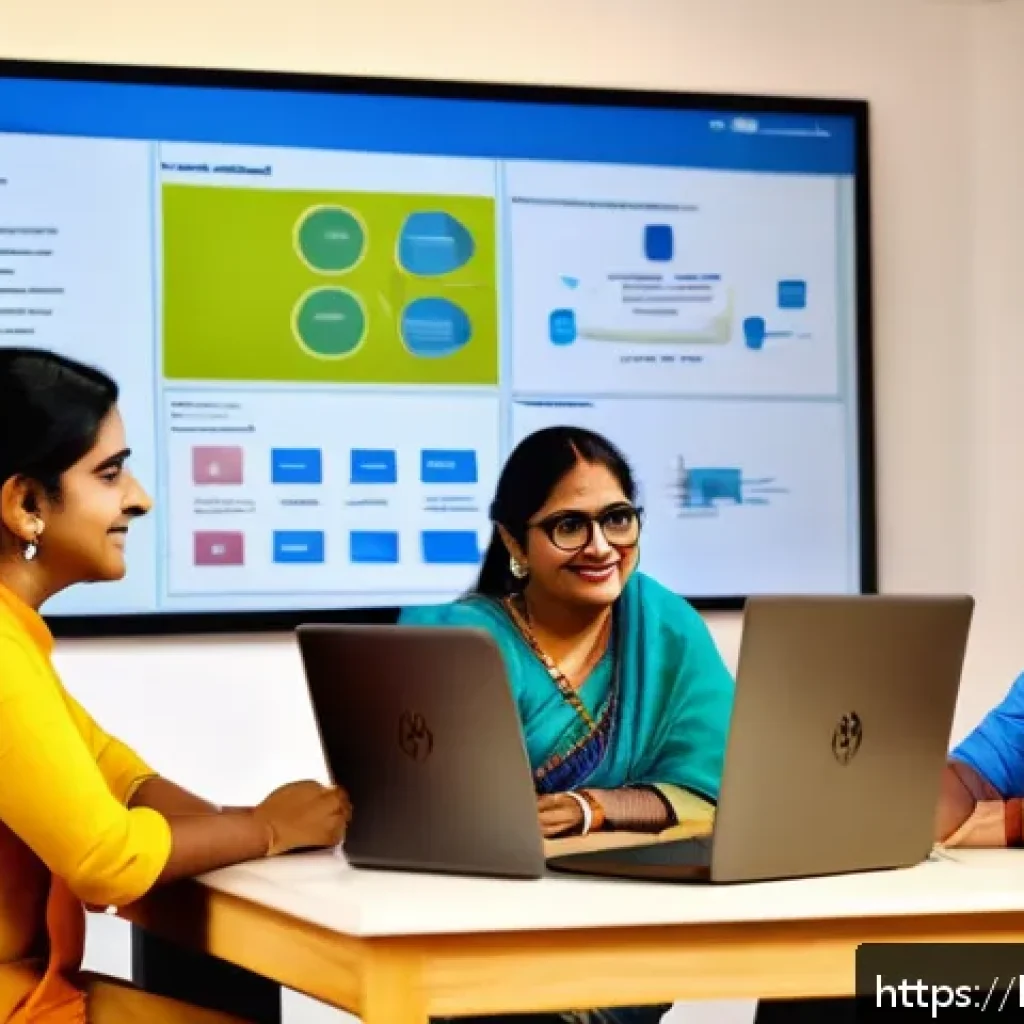 프로젝트 관리에서의 고객 경험 혁신 - A professional Bengali project management meeting scene, showing a diverse team of men and women dis...