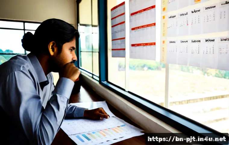 프로젝트 관리 실무에서 흔한 실수와 해결 방법 - Photorealistic modern project management office in Bangladesh, a concerned Bengali project manager r...